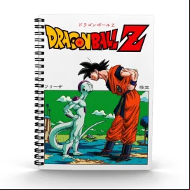 CARNET 3D DRAGON BALL Z FRIEZA VS GOKU 