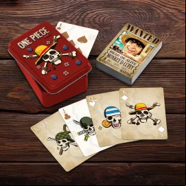 ONE PIECE NETFLIX - Cartes à Jouer dans une Boite en Métal 