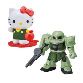 Gundam Gunpla SD Cross Silhouette Hello Kitty Zaku II 