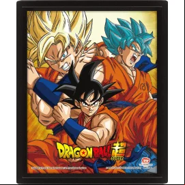 DRAGON BALL - FRIENDS-RIVALS - POSTER 3D 