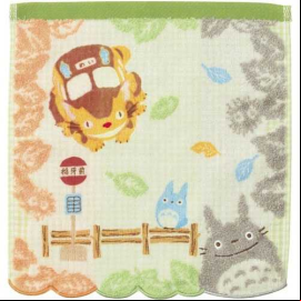 Mon voisin Totoro serviette de toilette mains Totoro & Bus Stop 25 x 25 cm 