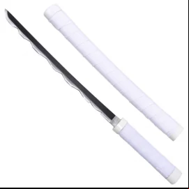 Tanto mini Katana - inspiré du katana d'Inosuke Hashibira (Demon Slayer) +  en plastique 