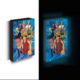 ONE PIECE - Luffy With Friends - Canvas Lumineux 40X30 Cm 