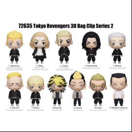 Porte-clé Tokyo Revengers 3d Foam Bag Clip Series 2 