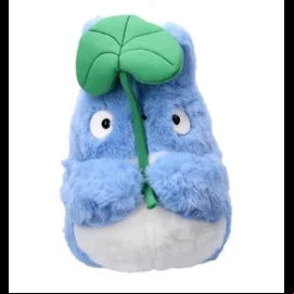 MON VOISIN TOTORO - Totoro Bleu avec feuille - Peluche Nakayoshi 