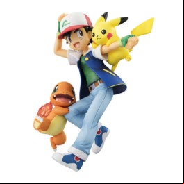 Sacha, Pikachu & Salamèche - G.E.M. - Megahouse