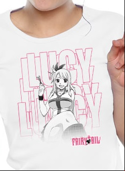 Manga - Manhwa - Fairy Tail - T-shirt Lucy Blanc - Nekowear
