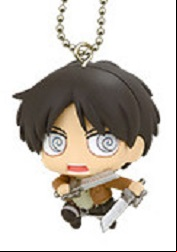 Manga - Manhwa - Attaque Des Titans (l') - Strap Deformed Mini Chimi Chara Mascot - Eren Jaeger - Takara Tomy